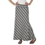 Hijab Styles For Less : Striped Long Skirt